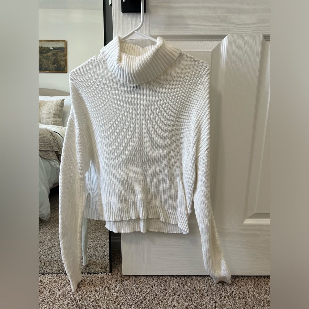 White turtleneck